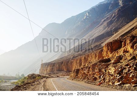 Road in canyon in Peru