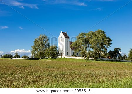 Kalvehave Kirke, a north church in Denmark.