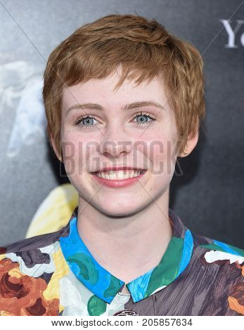 LOS ANGELES - SEP 05:  Sophia Lillis arrives for the 'IT' World Premiere on September 5, 2017 in Hollywood, CA                