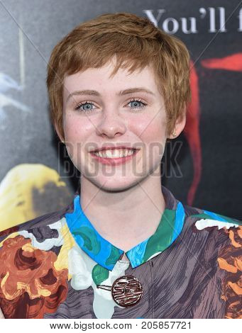 LOS ANGELES - SEP 05:  Sophia Lillis arrives for the 'IT' World Premiere on September 5, 2017 in Hollywood, CA                