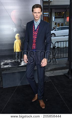 LOS ANGELES - SEP 05:  Bill Skarsgard arrives for the 'IT' World Premiere on September 5, 2017 in Hollywood, CA                