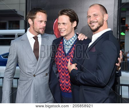 LOS ANGELES - SEP 05:  Alexander Skarsgard, Bill Skarsgard and Gustaf Skarsgard arrives for the 'IT' World Premiere on September 5, 2017 in Hollywood, CA                