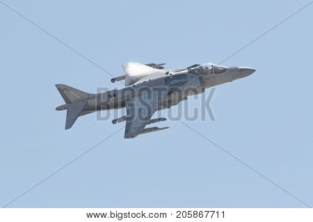 Boeing Av-8B Harrier Ii Performing At The Miramar Air Show
