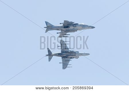 Boeing Av-8B Harrier Ii Performing At The Miramar Air Show