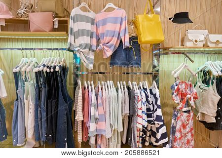 BUSAN, SOUTH KOREA - MAY 28, 2017: TWEE store at Lotte Department Store