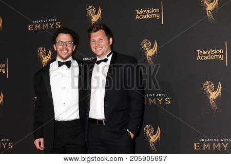 LOS ANGELES - SEP 10:  Jacob Shea, Jasha Klebe at the 2017 Creative Arts Emmy Awards - Arrivals at the Microsoft Theater on September 10, 2017 in Los Angeles, CA