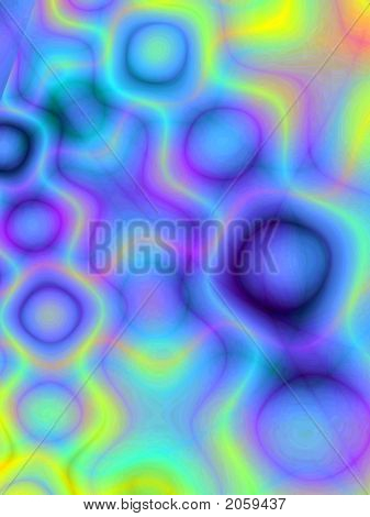 Blå bubblor