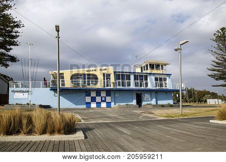 Melbourne, Australia: March 16, 2017: Elwood Sailing Club is located on Ormond Esplanade in the suburb of Elwood. They hold regular sailing events and have a sailing school for younger members
