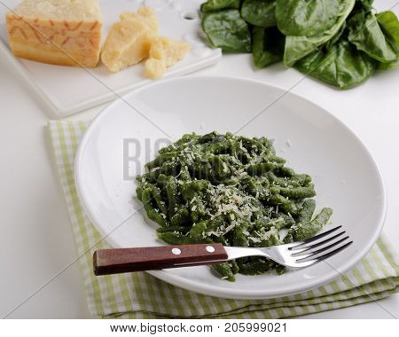Gnocchetti tirolesi with shredded Parmesan cheese