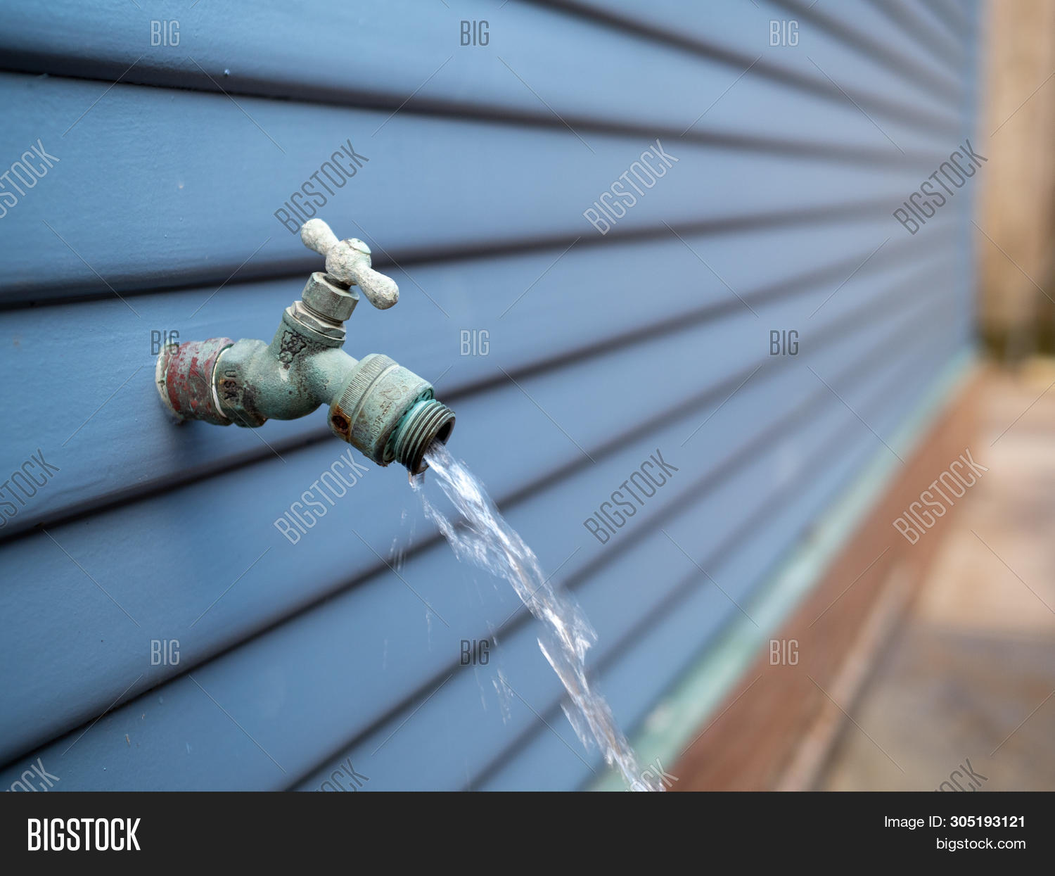 Water Streaming Out Image Photo Free Trial Bigstock