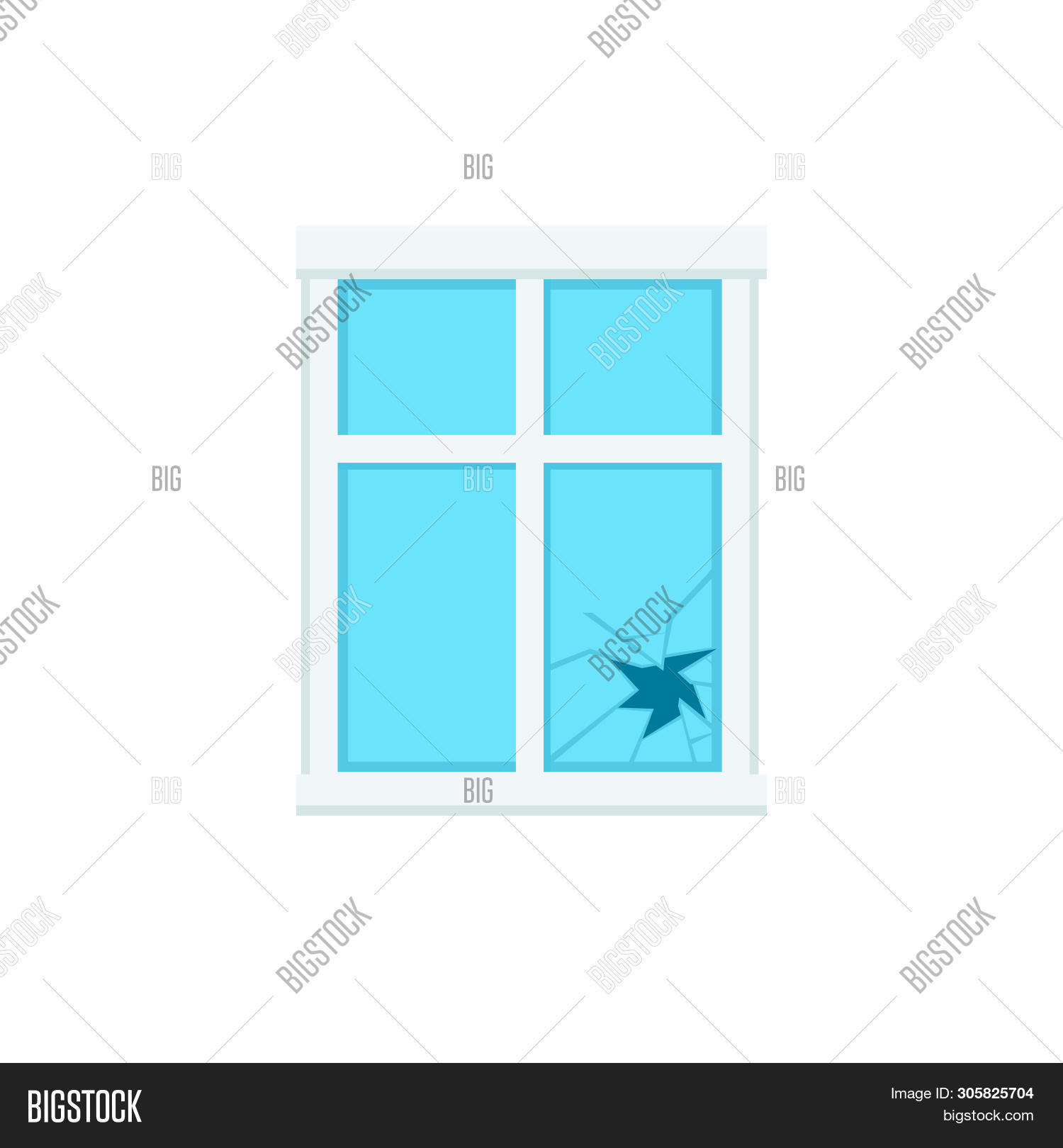 Broken Window Icon. Image & Photo (Free Trial) | Bigstock