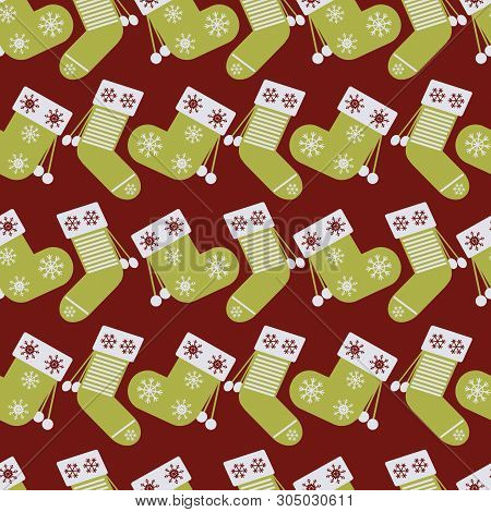 Beautiful Vector Christmas Repeat Seamless Pattern Background