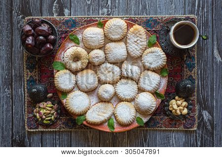 Holidays Cookies Maamoul - Arab Dessert Usually Made A Few Days Before Eid Al-fitr, Easter, And Puri