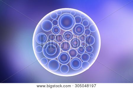 3d Rendered Blastocyst Isolated On A Color Background