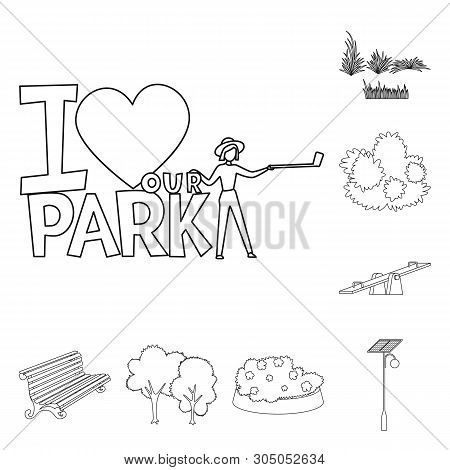 Vector Design Of Landscape And Nature Symbol. Set Of Landscape And City Stock Vector Illustration.