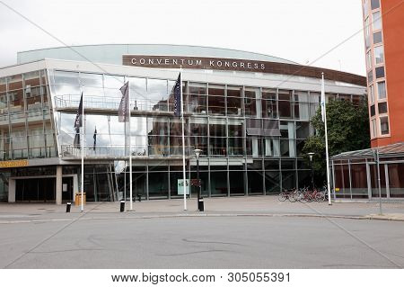 Orebro, Sweden - August 18, 2017: The Conventum Congress Building Used For Music Concerts,  Conferen