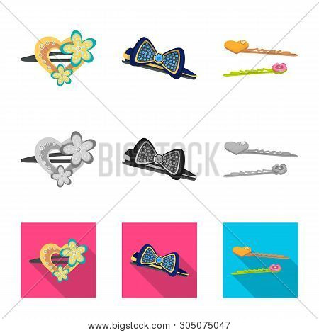 Vector Illustration Of Beauty And Fashion Icon. Set Of Beauty And Female Vector Icon For Stock.