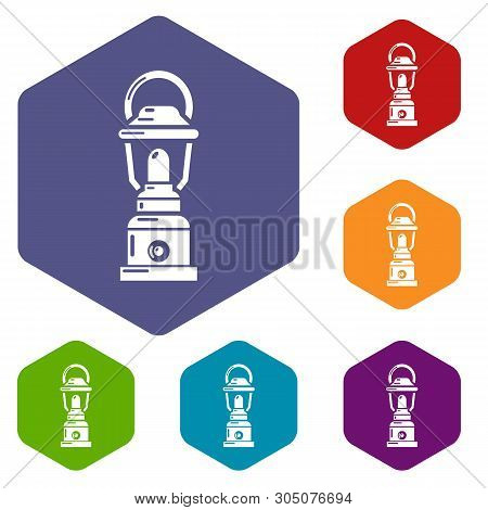 Kerosene Lamp Icon. Simple Illustration Of Kerosene Lamp Vector Icon For Web