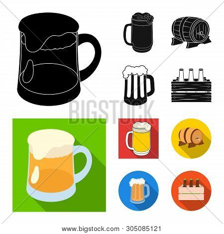 Vector Design Of Minimal And Pint Logo. Set Of Minimal And Craft Vector Icon For Stock.