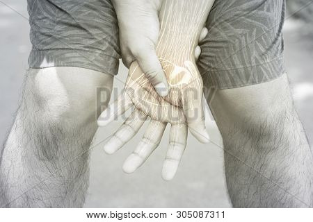 Wrist Muscle Pain  White Background Wrist Pain