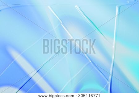 Vaporwave Style Texture Background: Neon Blue Funky Paint Texture.