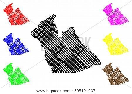 Laghouat Province (provinces Of Algeria, Peoples Democratic Republic Of Algeria) Map Vector Illustra