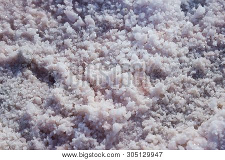 Texture Of Salt On The Site Of Extraction Sea Salt