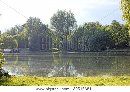 Beautiful Lake Wulfen Barkenberg Dorsten Background High Quality Prints Products 50,6 Megapixels