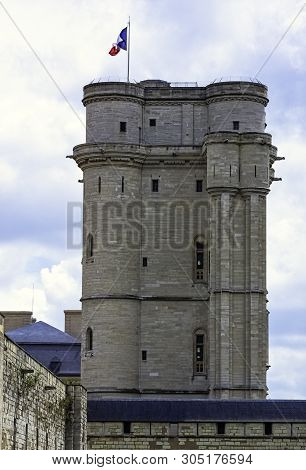 Vincennes, Val-de-marne, France - May 26: Chateau De Vincennes - Massive 14th And 17th Century Frenc