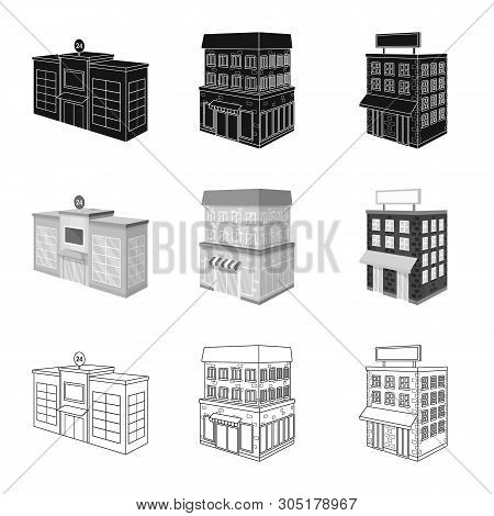 Vector Illustration Of Construction And Building Icon. Collection Of Construction And Estate Vector 