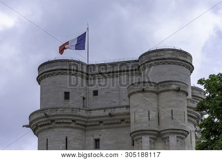 Vincennes, Val-de-marne, France - May 26: Chateau De Vincennes - Massive 14th And 17th Century Frenc
