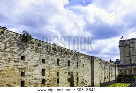Vincennes, Val-de-marne, France - May 26: Chateau De Vincennes - Massive 14th And 17th Century Frenc