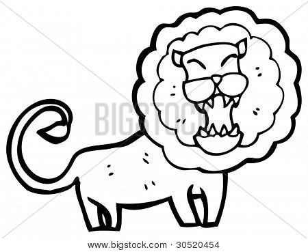 cartone animato feroce Leone