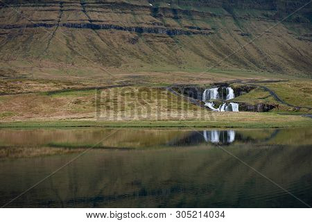 Kirkjufellfoss Waterfall In Iceland