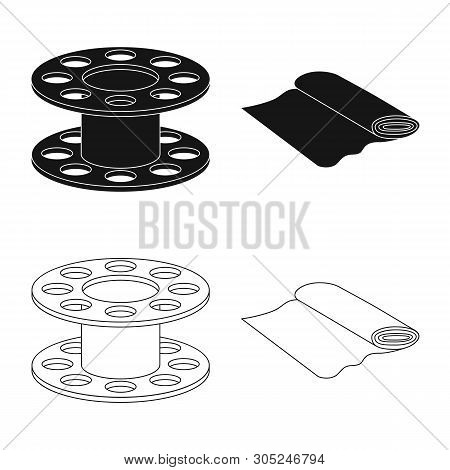 Vector Illustration Of Craft And Handcraft Icon. Set Of Craft And Industry Vector Icon For Stock.