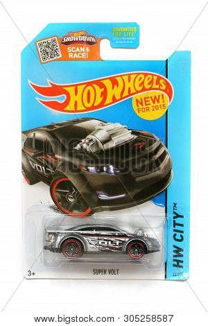 Odessa, Ukraine - November, 2017: Hot Wheels. Kids Toys. Machines. Toys On A White Background