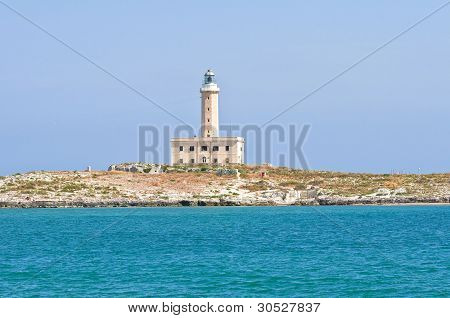 เซนต์ Eufemia ประภาคาร Vieste Puglia อิตาลี