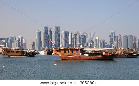 Skyline Doha Downttown District