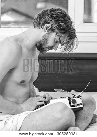 Inspiration Crisis And Lack Ideas. Looking For Fresh Idea. Crisis Creativity. Daily Routine Of Write