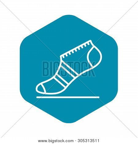 Fashion Sock Icon. Outline Fashion Sock Vector Icon For Web Design Isolated On White Background