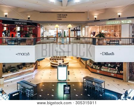 Atlanta, Georgia - September 5, 2017: The Size Of Shopping Centers And Malls Continued To Increase T