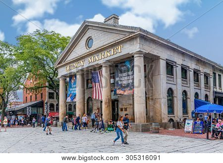 Boston, Massachusetts - September 11, 2018: Boston Is One Of The Oldest Cities In The States And Is 