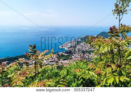 Walking Trail From The Top Of Mount Sdr To Dubrovnik With A Great Panoramic View