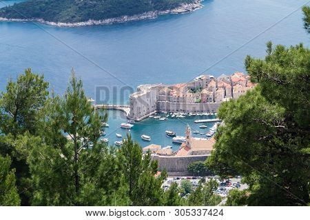 Walking Trail From The Top Of Mount Sdr To Dubrovnik With A Great Panoramic View