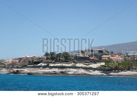 Beautiful Coastal View Of El Duque Beach In Costa Adeje,tenerife,canary Islands, Spainbeautiful Coas