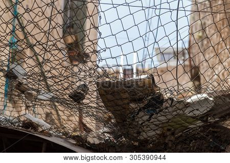 Hebron, Palestina. June 07, 2013. Impression Of Garbage Thrown Into The Streets Of Hebron.