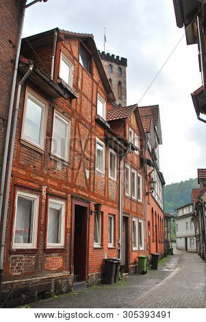 Hann. Munden, Lower Saxony, Germany - May 27, 2013: The View Of The Historical Center Of Hann. Munde