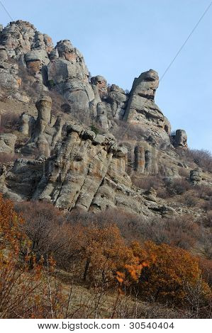 Mærkelige Demirji sten, spøgelset Valley-berømte ukrainske Natural Reserve