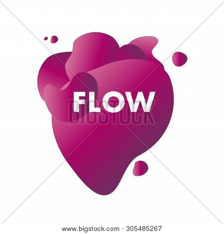 Vector Trendy Purple Bubbles. Discount Sign. Shopping Illustration. Colorful Abstract Gradient.