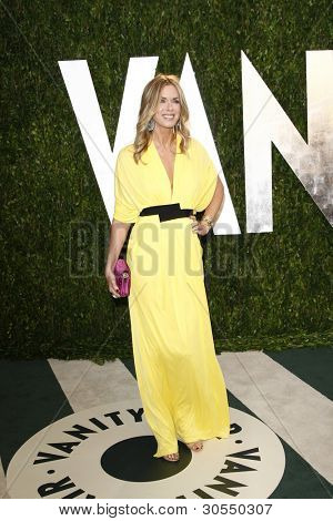 LOS ANGELES - 26 FEB: Kathy Freston arriva al 2012 Vanity Fair Oscar Party presso la torre di tramonto